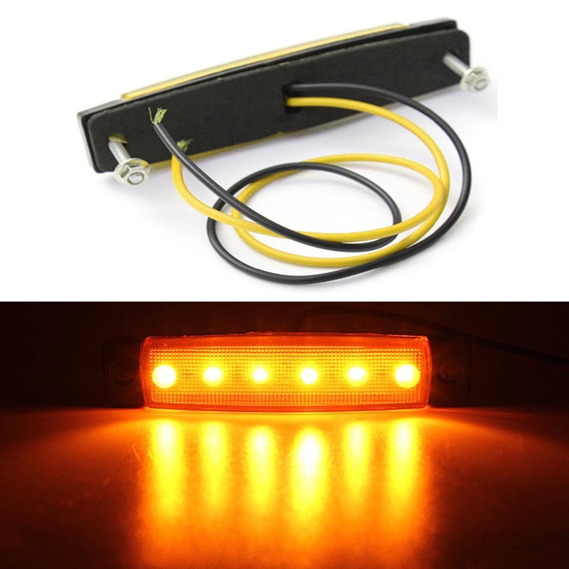Shangyuan Marine Strip Lights - 6PCS Boat Interior Led Lights, White & Yellow, 12V - Image 5